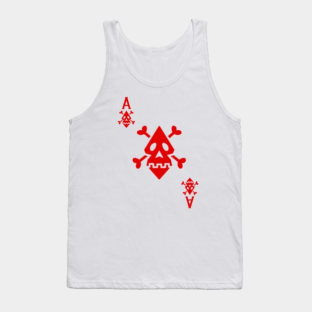 Easy Halloween Playing Card Costume: Ace of Diamonds Tank Top by SLAG_Creative